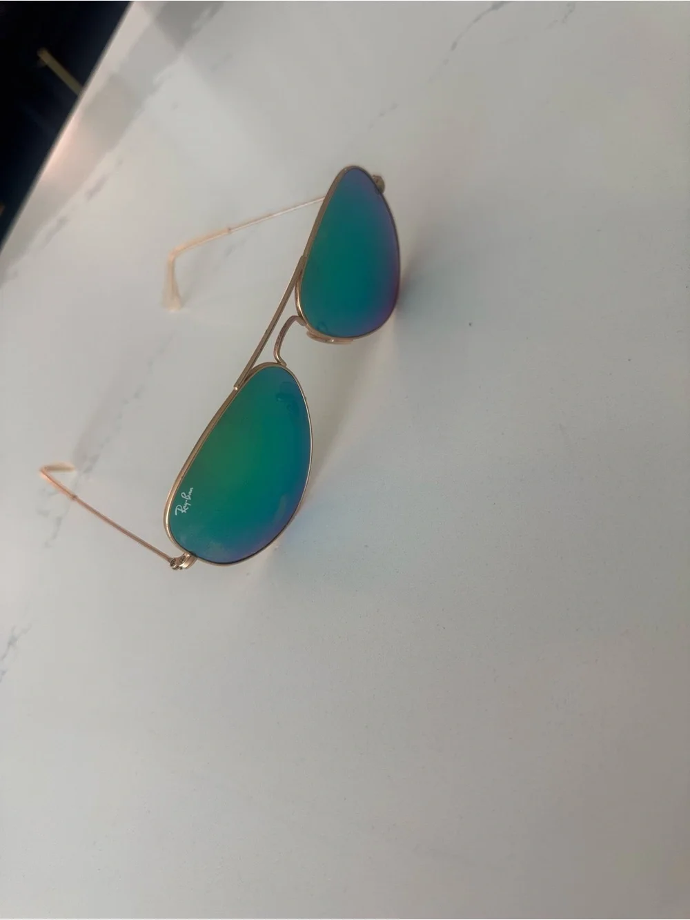 Ray-Ban Aviators | Flash Lenses - Gradient | Gold